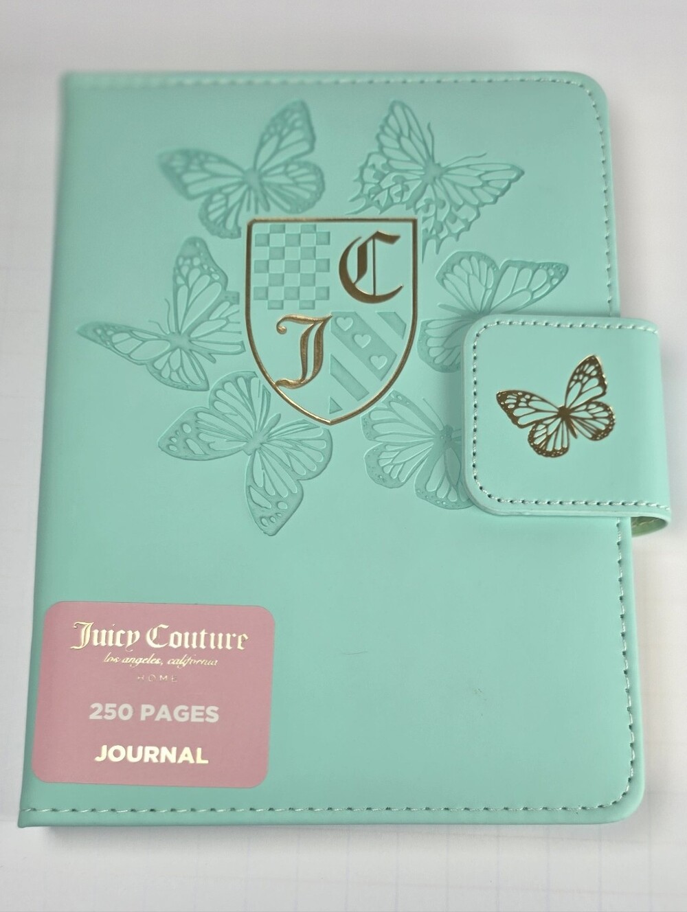 Juicy Couture Journal - Mint with Gold Logo